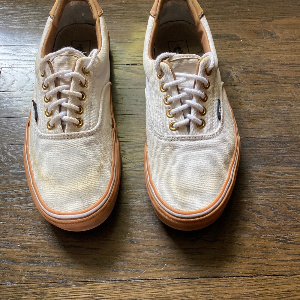 Vans Brown and Gold Plate Classic